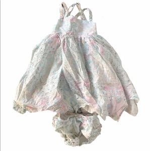 Artisan NY strappy sundress with diaper cover